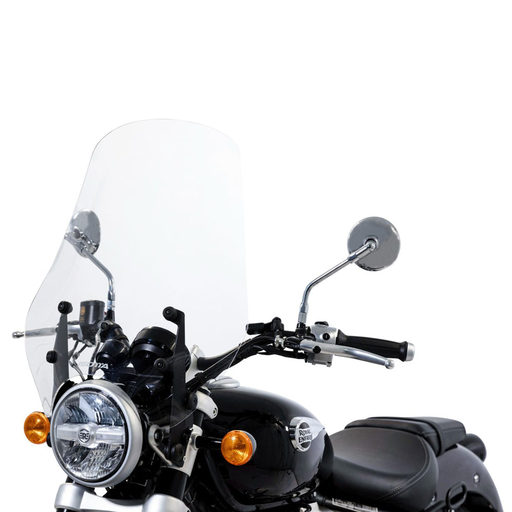 Isotta High Screen | Clear | Royal Enfield Super Meteor 650 2023 -   Pyramid Motorcycle Accessories