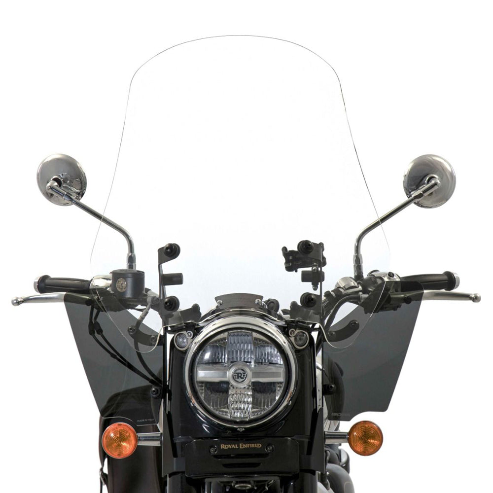 Isotta Tall Screen | Clear | Royal Enfield Classic 650 -   Pyramid Motorcycle Accessories