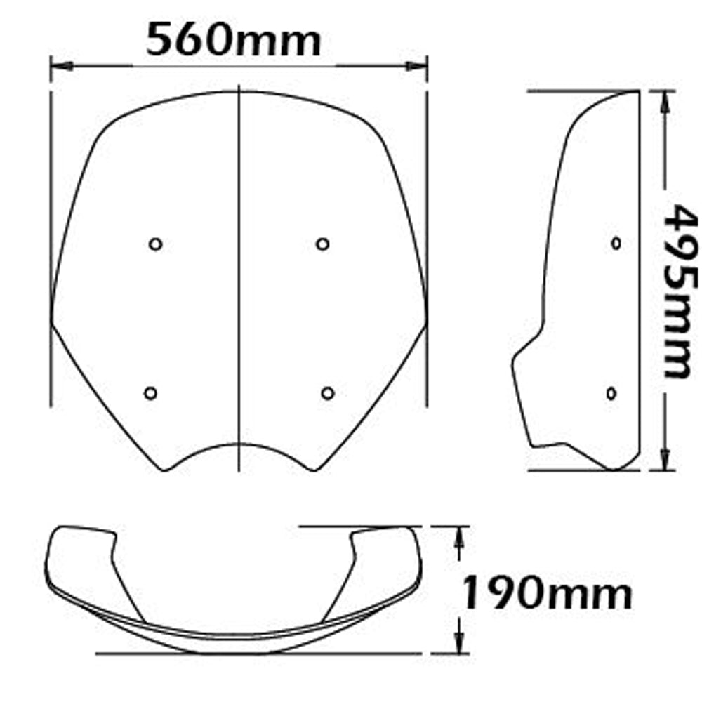 Isotta Low Screen | Moto Guzzi California 1400 Touring 2012/2016 -   Pyramid Motorcycle Accessories