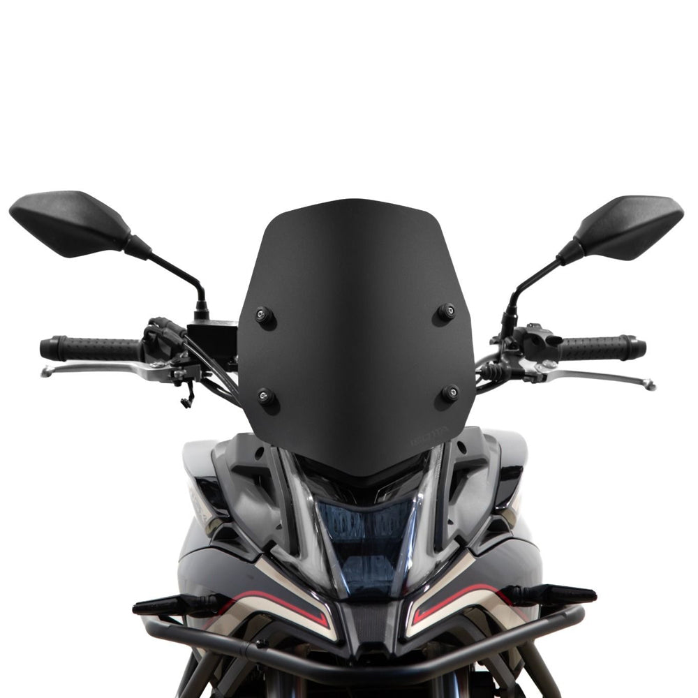 Isotta Low Screen | Matte Black (Opaque) | Voge Valico 500 2021 - 2022 -   Pyramid Motorcycle Accessories