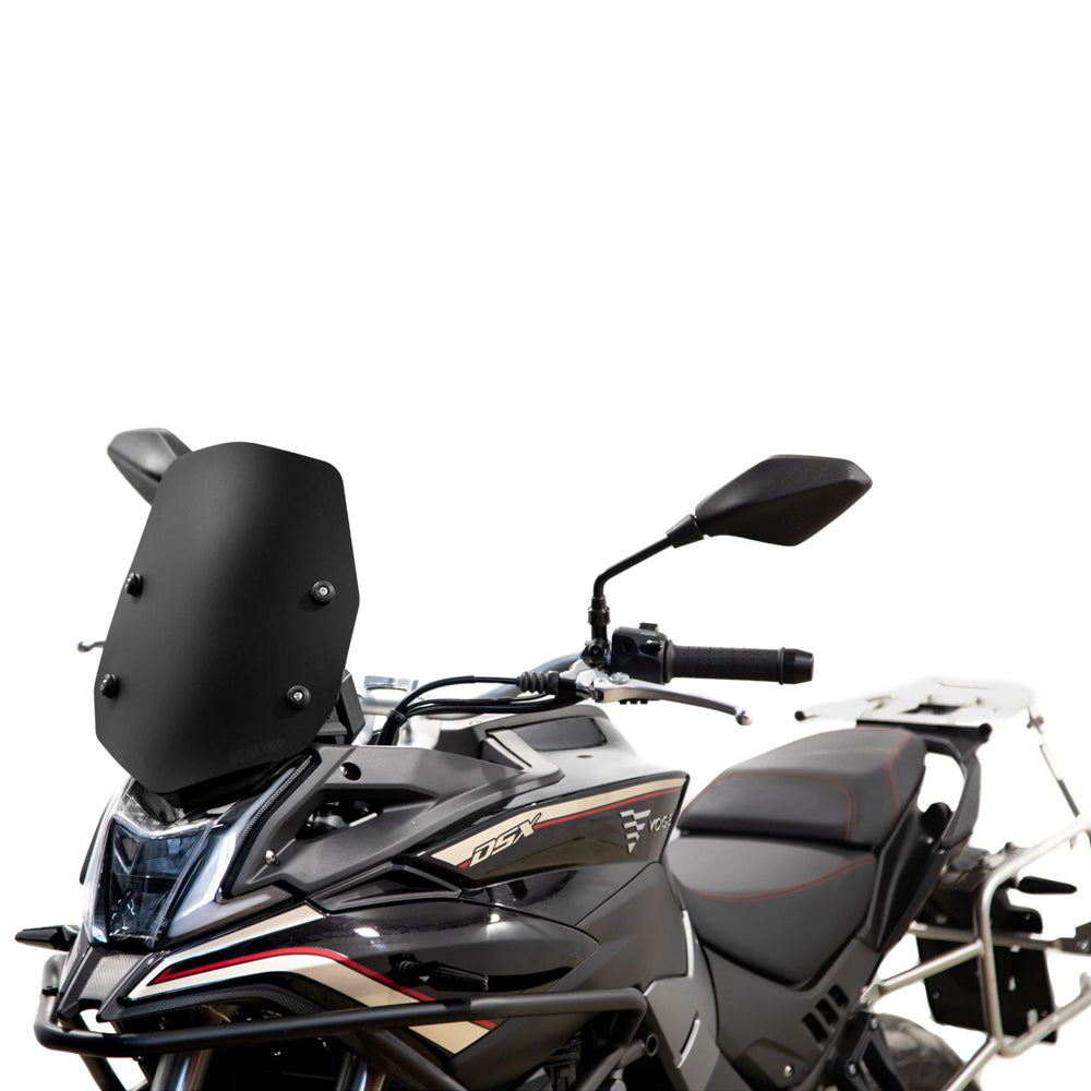 Isotta Low Screen | Matte Black (Opaque) | Voge Valico 500 2021 - 2022 -   Pyramid Motorcycle Accessories
