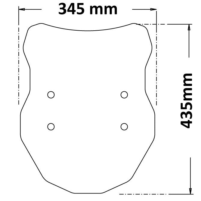 Isotta Low Screen | Dark Smoke | Suzuki V-Storm 1050 2022> -   Pyramid Motorcycle Accessories