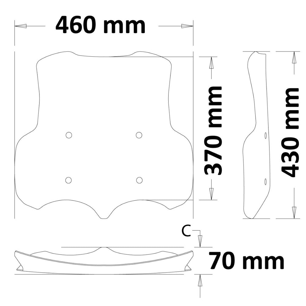 Isotta Low Screen | Moto Guzzi - V 85 TT -   Pyramid Motorcycle Accessories