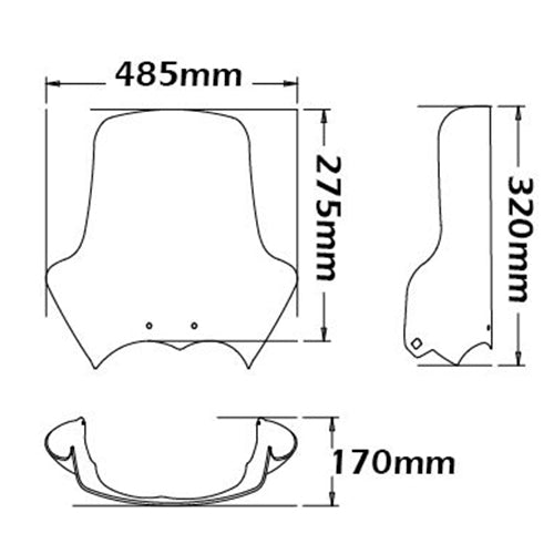 Isotta Screen | Light Smoke | BMW R 1200 GS Standard 2004 - 2012 -   Pyramid Motorcycle Accessories