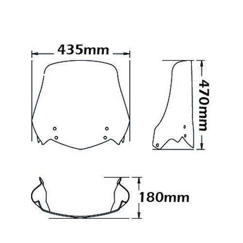 Isotta High Screen | F 650 GS 2004>2007 -   Pyramid Motorcycle Accessories