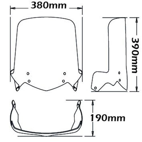 Isotta Medium Screen | BMW F 650 GS 2004>2007 -   Pyramid Motorcycle Accessories