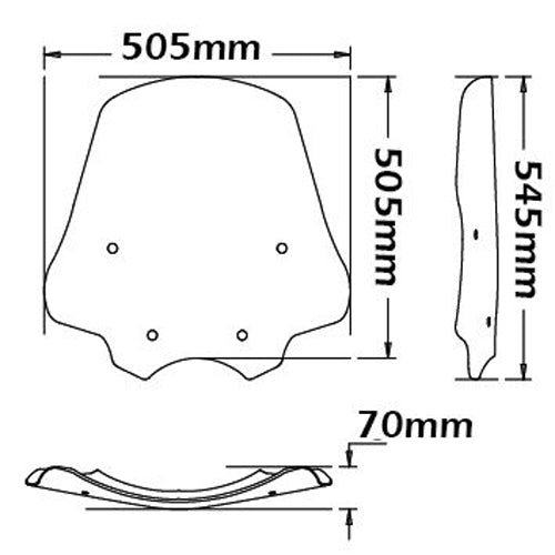 Isotta High Screen | BMW R 1200 R 2006 - 2010 -   Pyramid Motorcycle Accessories