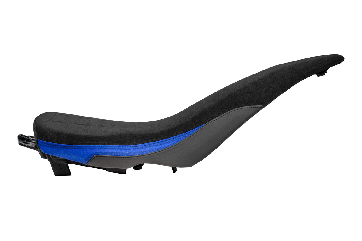 Isotta Comfort Rider Seat | Blue | Yamaha Tenere 700 World Raid 2022-2025 - Pyramid Motorcycle Accessories