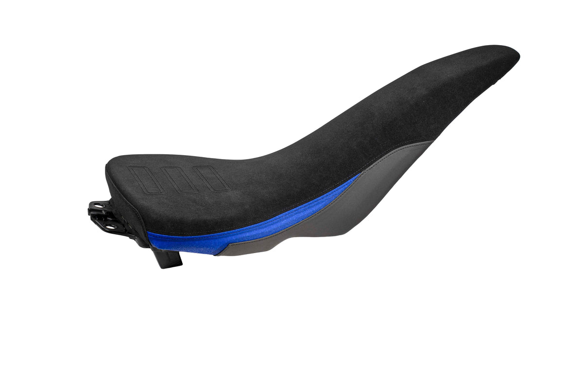Isotta Comfort Rider Seat | Blue | Yamaha Tenere 700 World Raid 2022-2025 - Pyramid Motorcycle Accessories