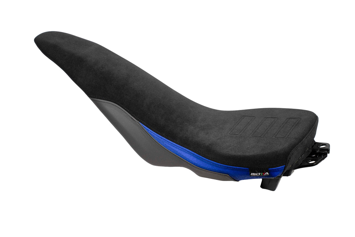 Isotta Comfort Rider Seat | Blue | Yamaha Tenere 700 World Raid 2022-2025 - Pyramid Motorcycle Accessories