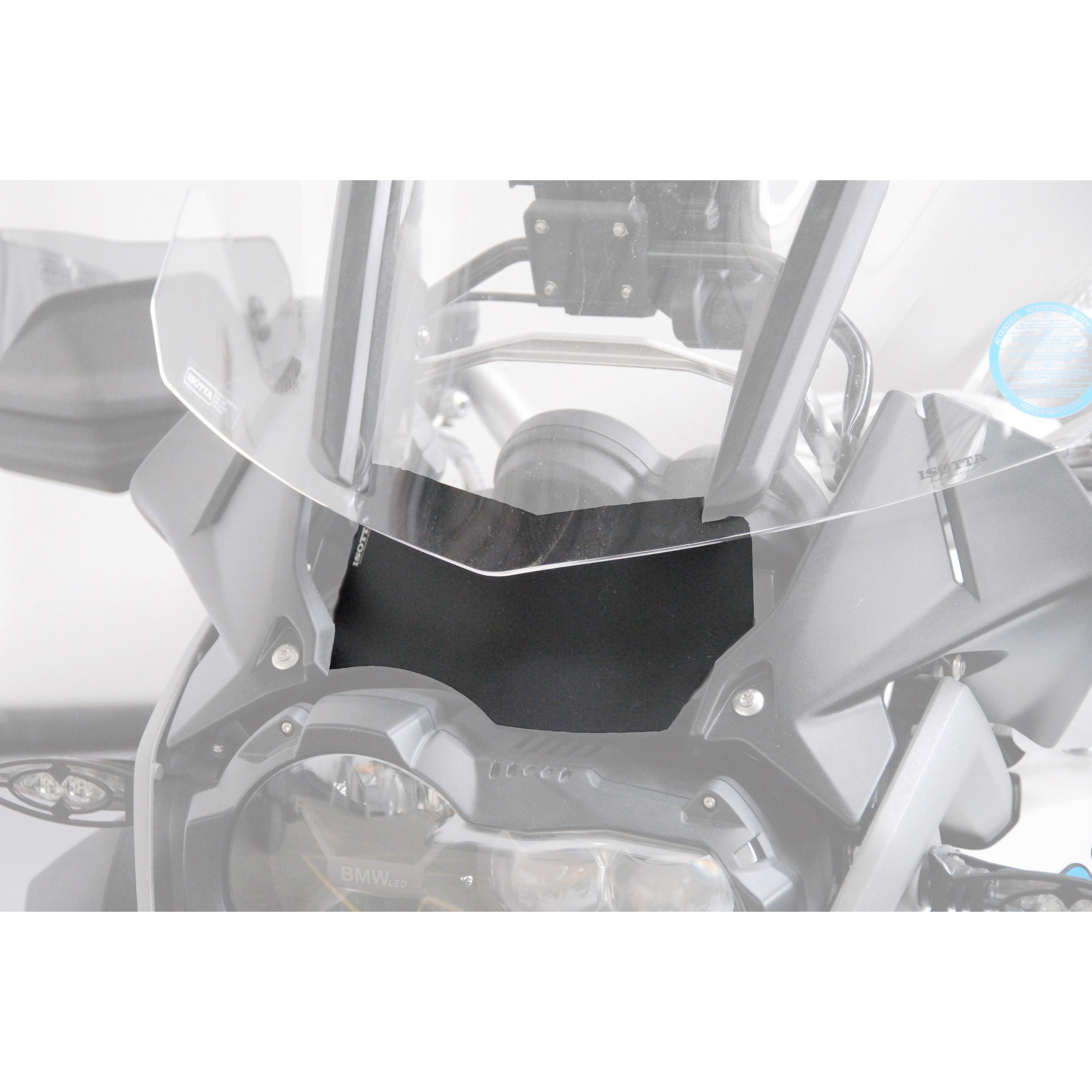 Isotta Central Air Deflector Screen | Matte Black | BMW R 1200 GS LC STD 2013-16 -   Pyramid Motorcycle Accessories