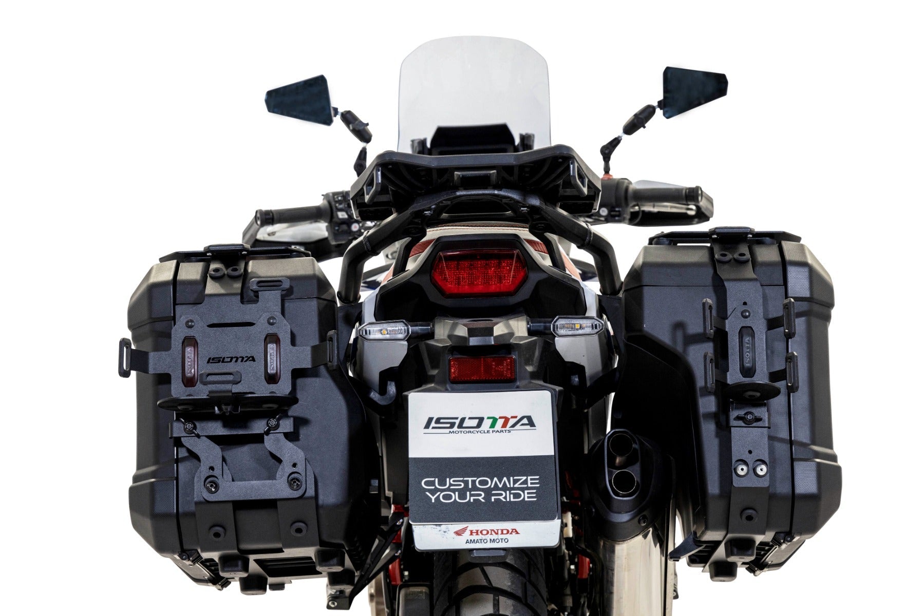 Isotta Bottle Holder For Right Pannier | Black | Honda Africa Twin CRF 1100 L 2020>2024 -  Shop name