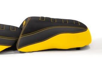 Isotta Comfort Pillion Seat | Black/Yellow - 40th Anniversary | BMW R 1200 GS Adventure 2013>2019 -  Shop name