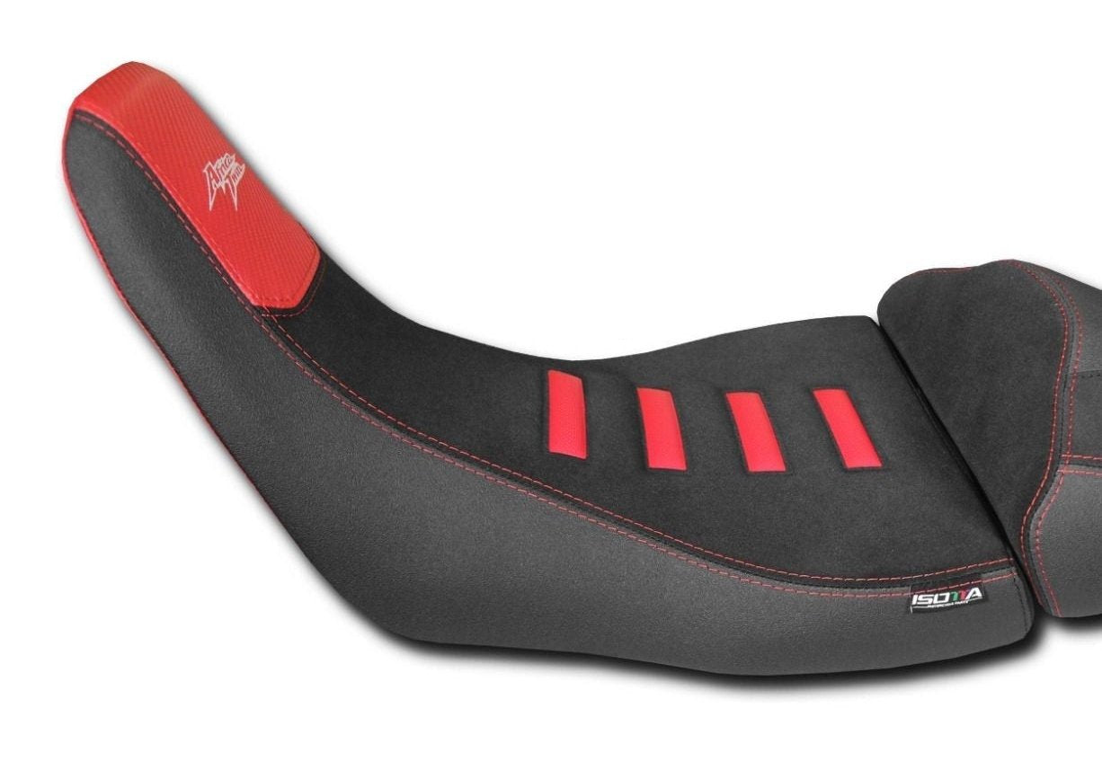 Isotta Comfort Riders Seat - Lowered | Black/Red | Honda Africa Twin CRF1100L (incl. Adventure Sport) 2020>Current -  Shop name