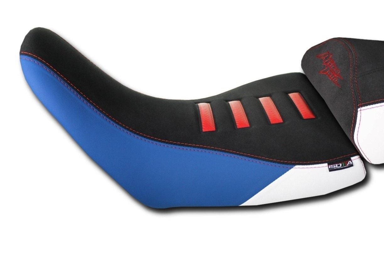 Isotta Comfort Riders Seat - Raised | Black/White/Blue/Red | Honda Africa Twin CRF1100L (incl. Adventure Sport) 2020>Current -  Shop name