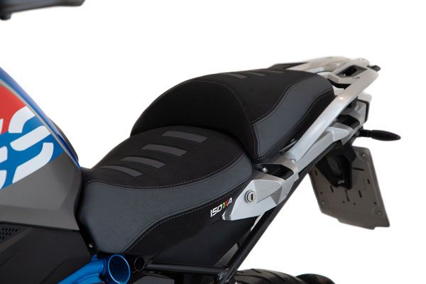 Isotta Comfort Riders Seat with Prostate Channel - Lowered | Black/Grey | BMW R 1200 GS incl. Adventure 2013>2019-ISE1059-N-Seats-Pyramid Motorcycle Accessories