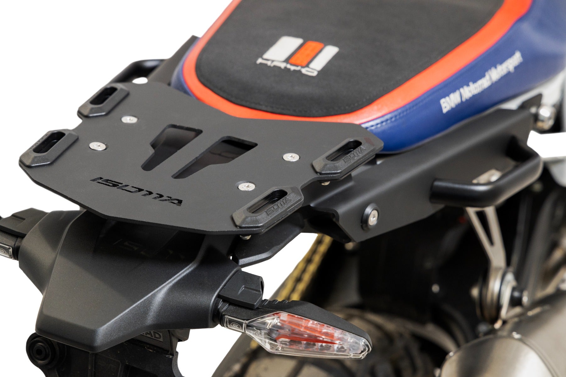 Isotta Compact Luggage Rack | Black | BMW F 900 GS 2024-Storage-Pyramid Motorcycle Accessories