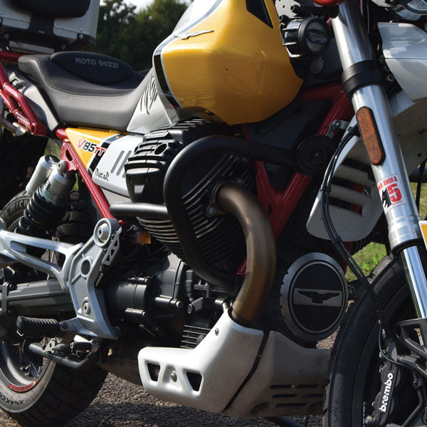 Isotta Crash Protection Bars | Black | Moto Guzzi V 85 TT 2019>2023 -  Shop name