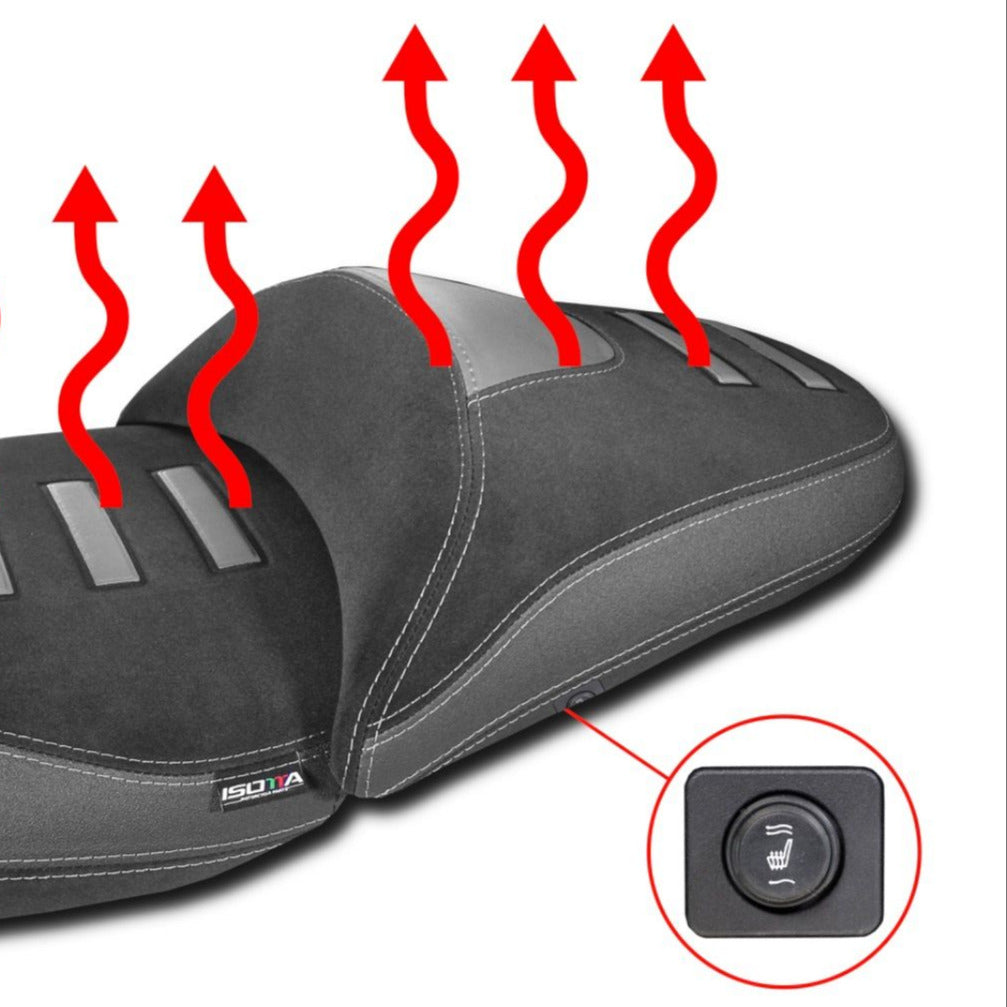 Isotta Heated Pillion Seat - Standard | Black | BMW R 1300 GS 2023>Current -  Shop name