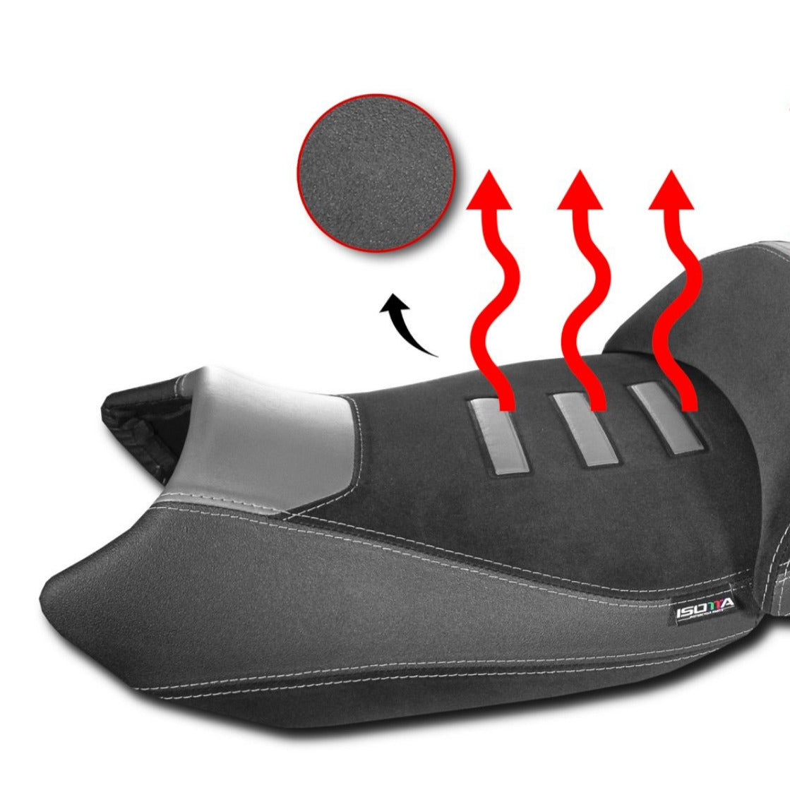 Isotta Heated Riders Seat - High | Black | BMW R 1300 GS 2023>Current -  Shop name