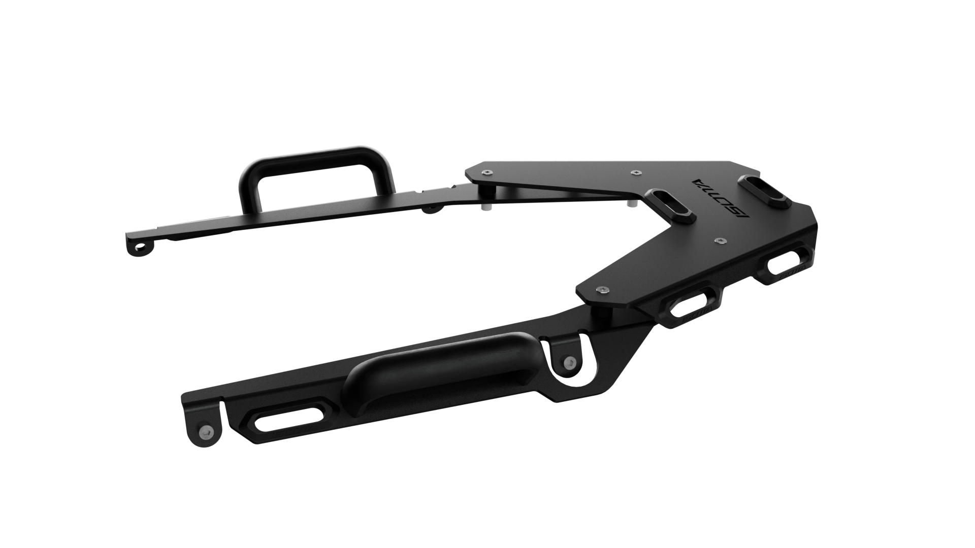 Isotta Luggage Rack | Black | Yamaha Tenere 700 2020>2025-Storage-Pyramid Motorcycle Accessories