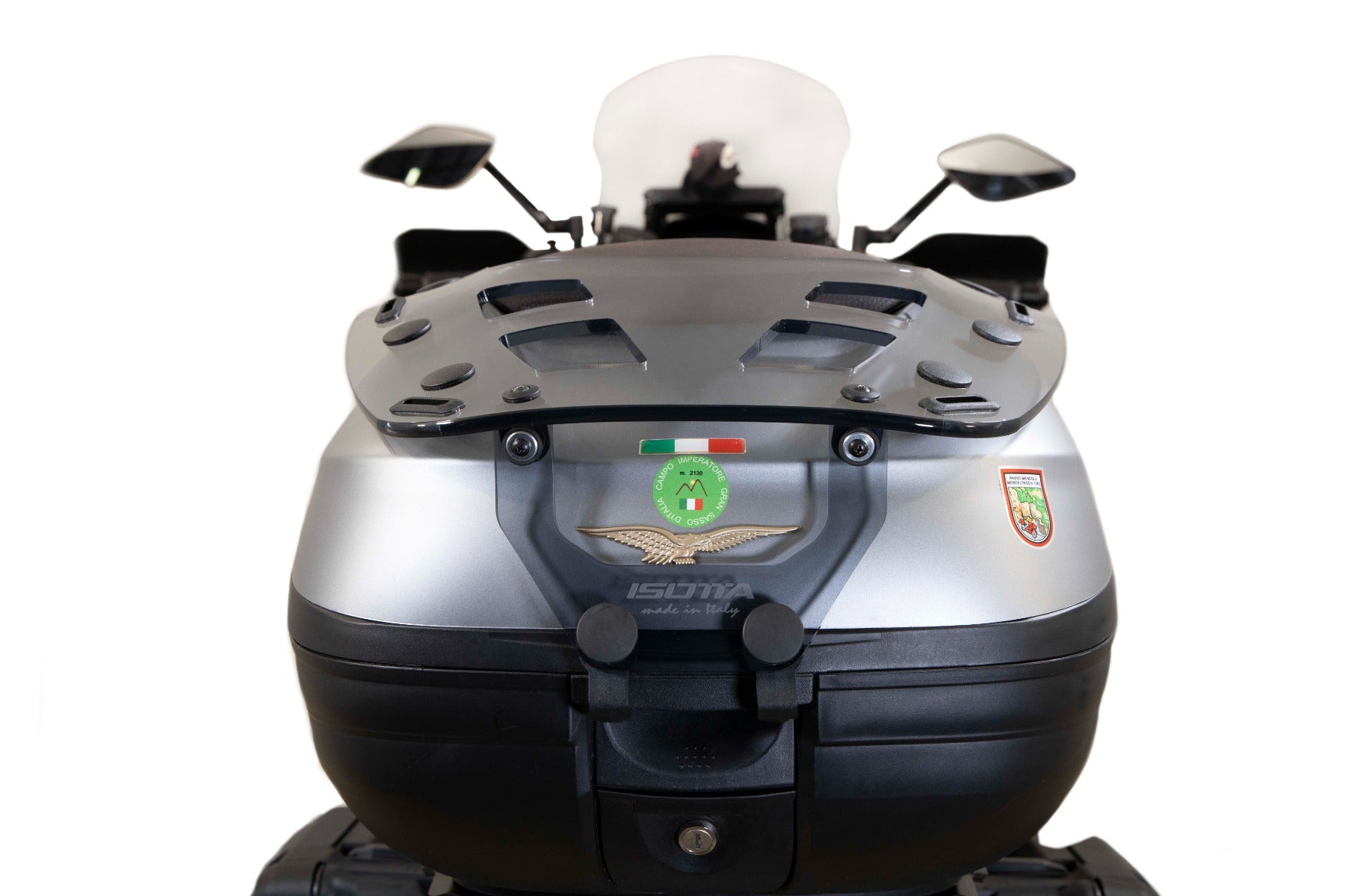 Isotta Luggage Rack For Top Box - Plexiglass | Clear | Moto Guzzi V100 Mandello S 2023>2024 -  Shop name