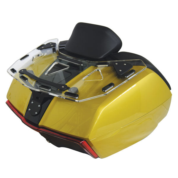 Isotta Luggage Rack For Top Box - Plexiglass With LEDs| Clear | BMW K 1600 Grand America 2017>2024 -  Shop name