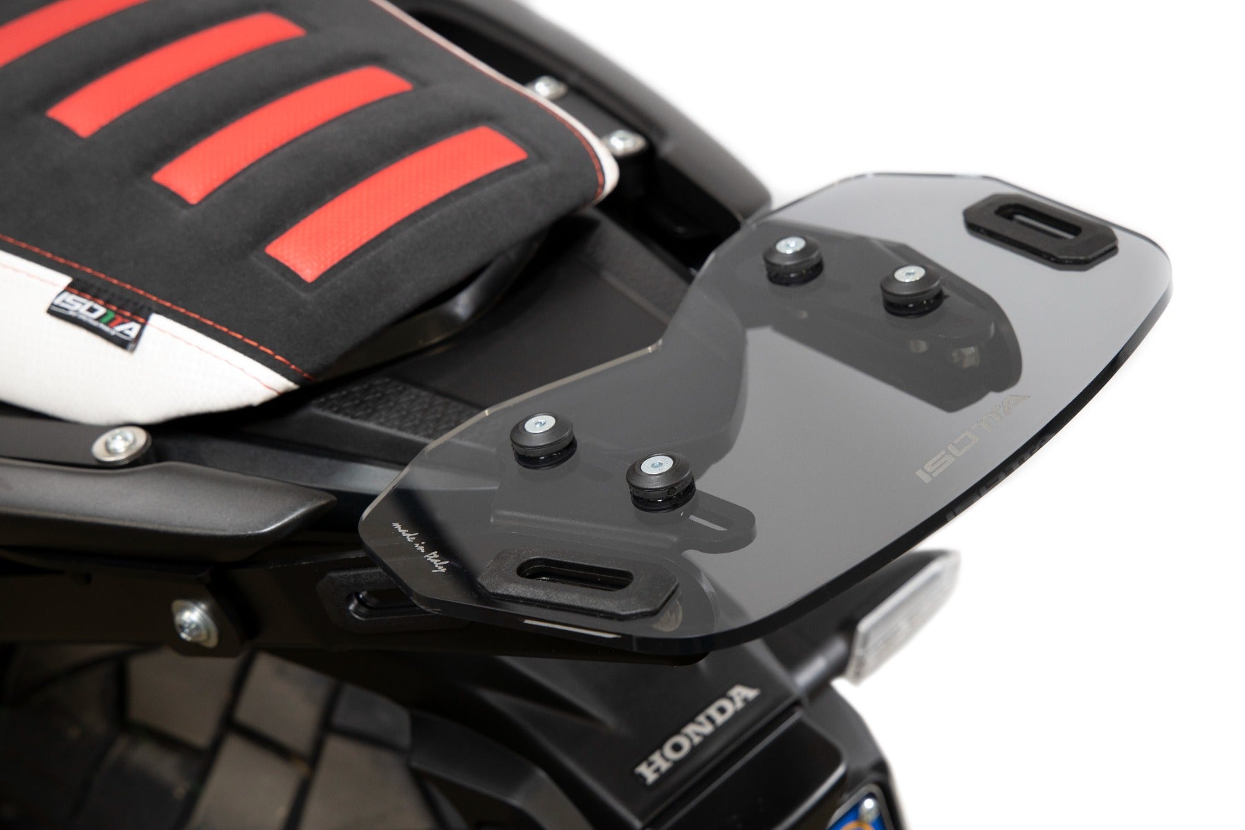Isotta Luggage Rack - Plexiglass | Light Smoke | Honda CB 500 X 2019>2023 -  Shop name
