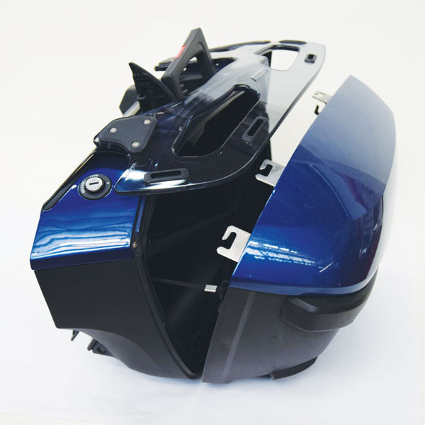 Isotta Luggage Racks For Panniers - Plexiglass | Light Smoke | BMW K 1600 GTL 2010>2024-Storage-Pyramid Motorcycle Accessories