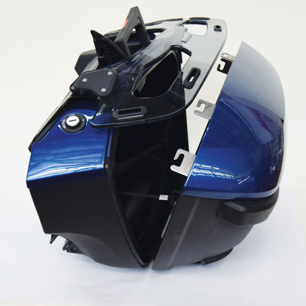 Isotta Luggage Racks For Panniers - Plexiglass | Light Smoke | BMW K 1600 GTL 2010>2024-Storage-Pyramid Motorcycle Accessories