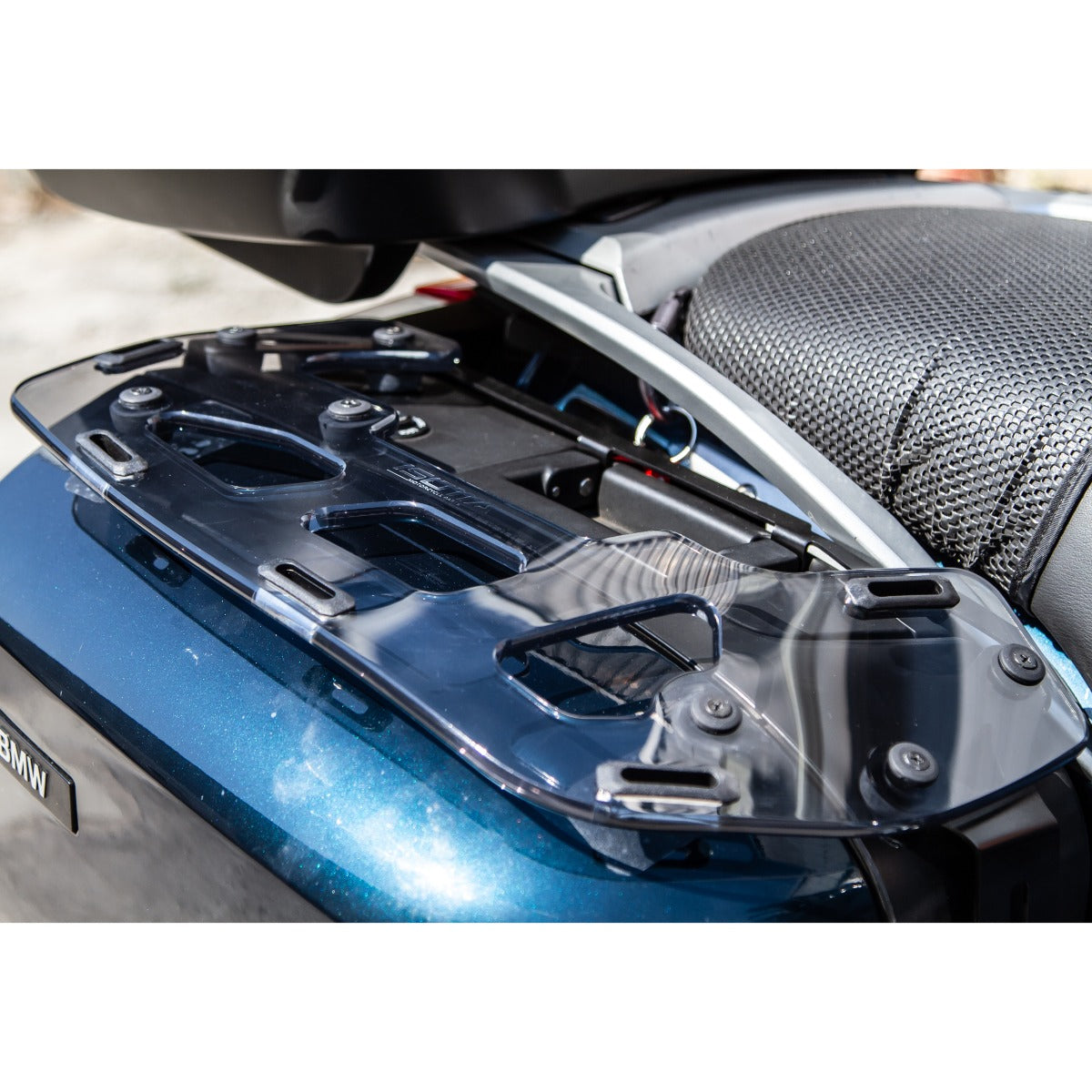 Isotta Luggage Racks For Panniers - Plexiglass | Light Smoke | BMW R 1200 RT 2005>2013 -  Shop name