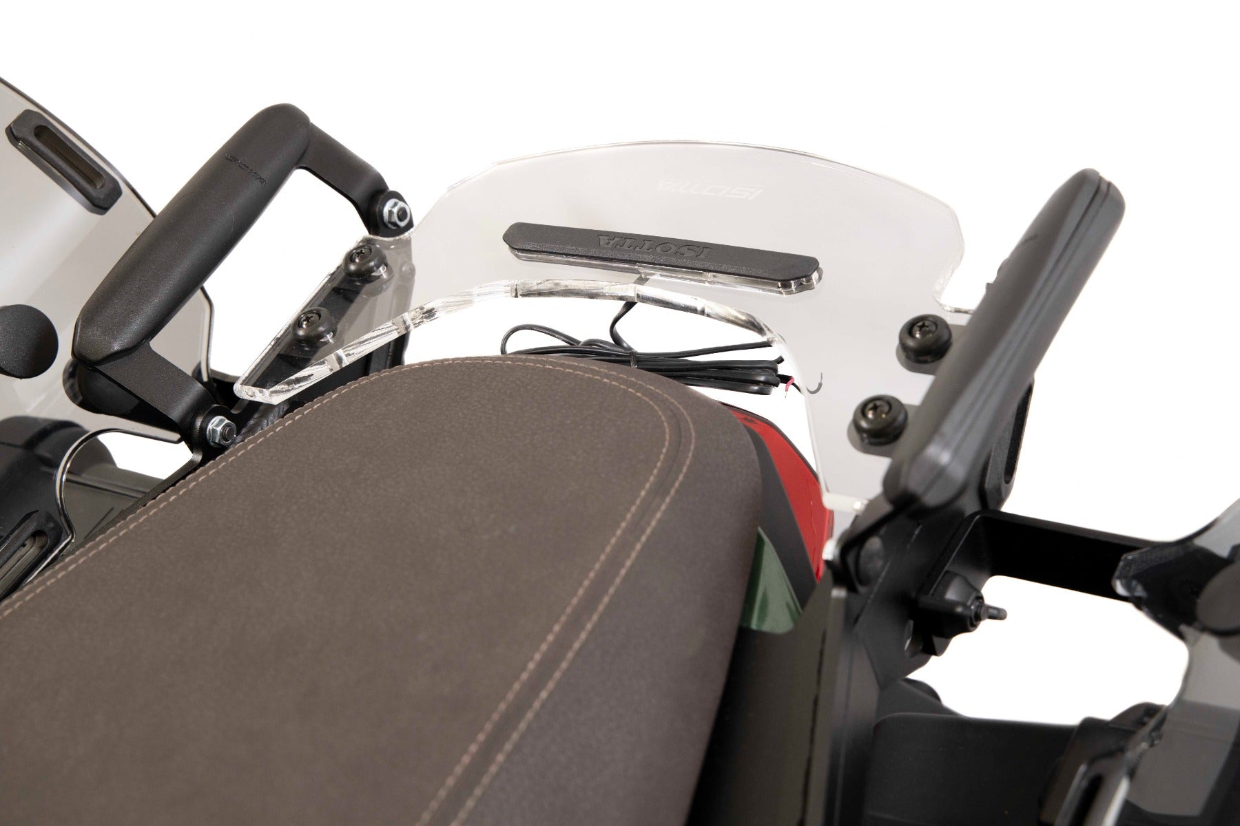 Isotta Luggage Racks For Panniers With Supports And Handles - Plexiglass | Light Smoke | Moto Guzzi V100 Mandello S 2023>2024 -  Shop name