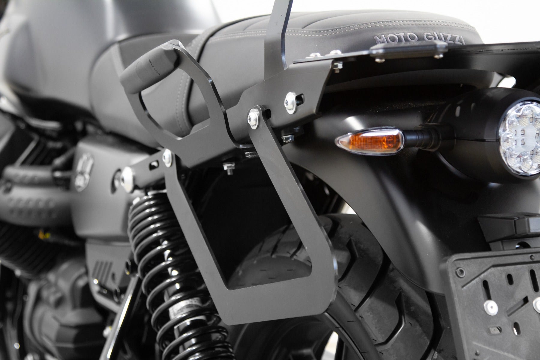 Isotta Side Bag Holders | Black | Moto Guzzi V7 Stone Centenario 2021>2022 -  Shop name