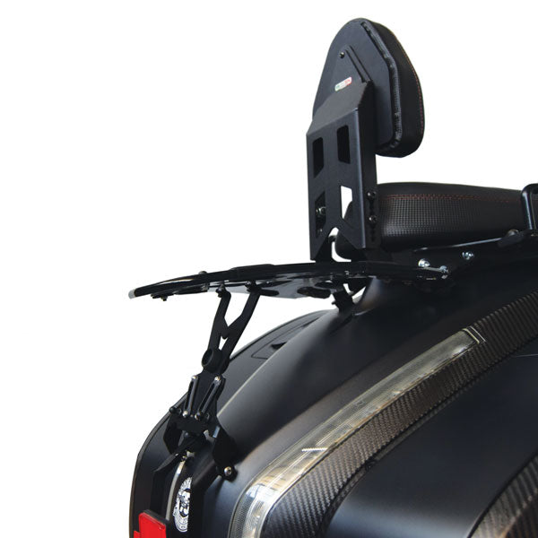 Isotta Tilting Luggage Rack - Plexiglass | Clear | Moto Guzzi MGX 21 2016>2020 -  Shop name