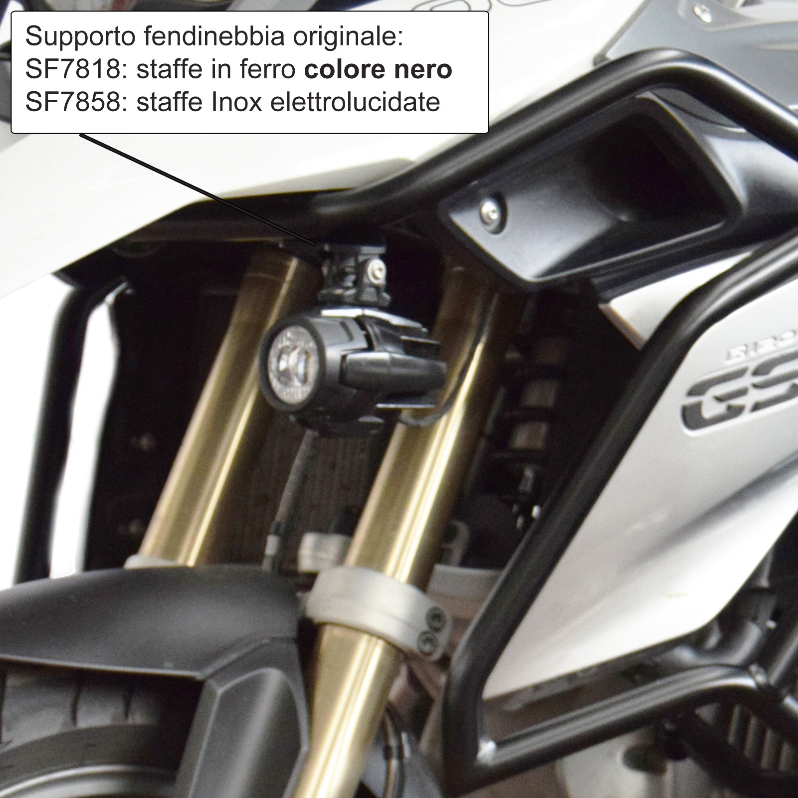 Isotta Upper Crash Protection Bars | Black | BMW R 1200 GS 2013>2018 -  Shop name