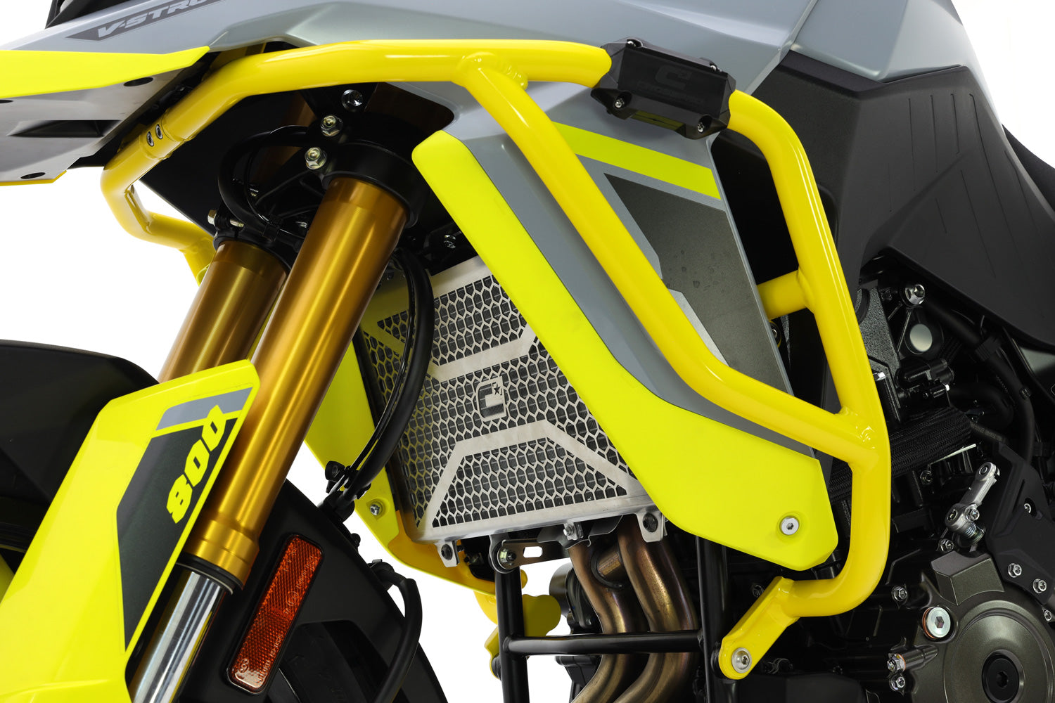 Isotta Upper Crash Protection Bars | Yellow | Suzuki V-Strom 800DE 2023>Current -  Shop name