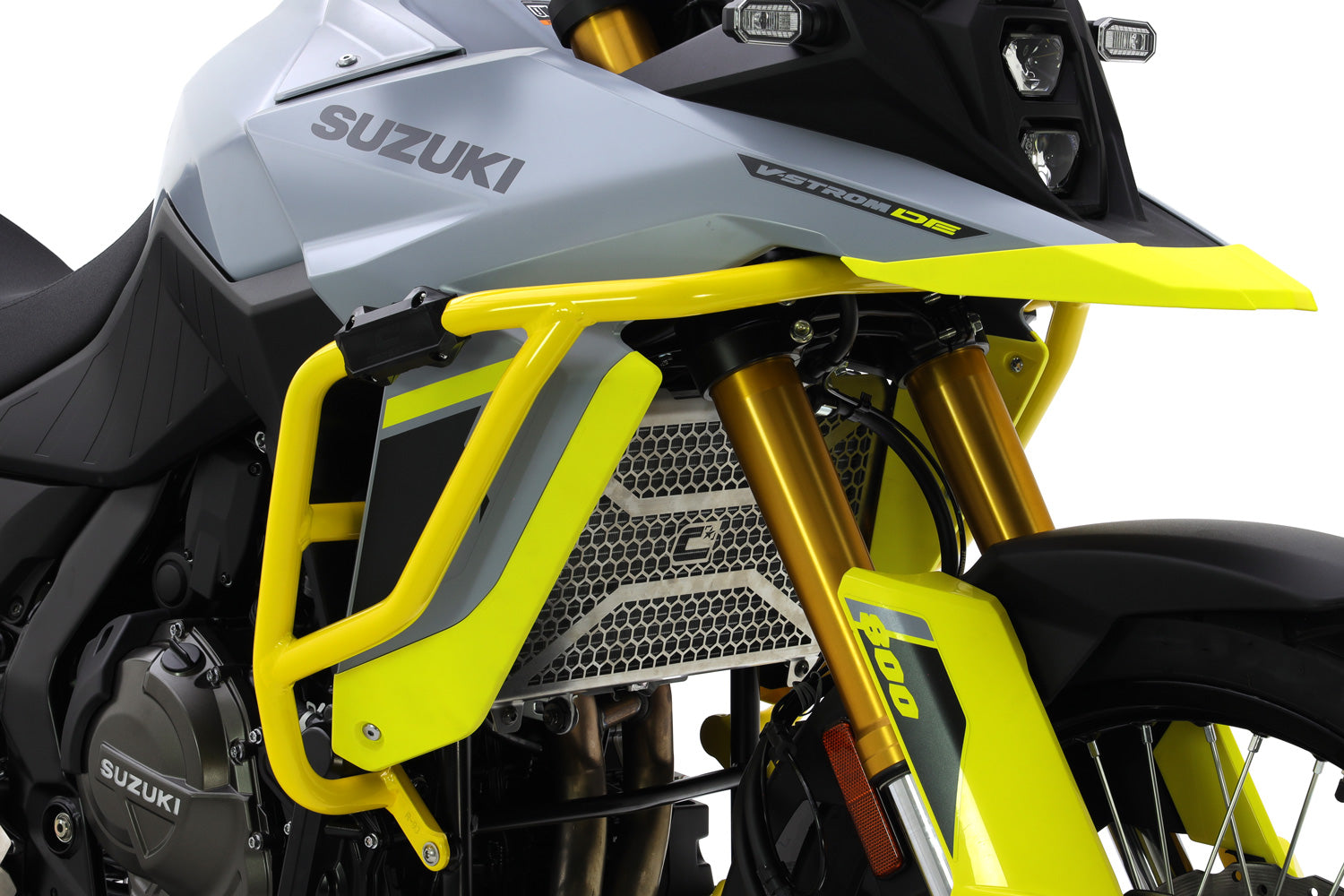 Isotta Upper Crash Protection Bars | Yellow | Suzuki V-Strom 800DE 2023>Current -  Shop name