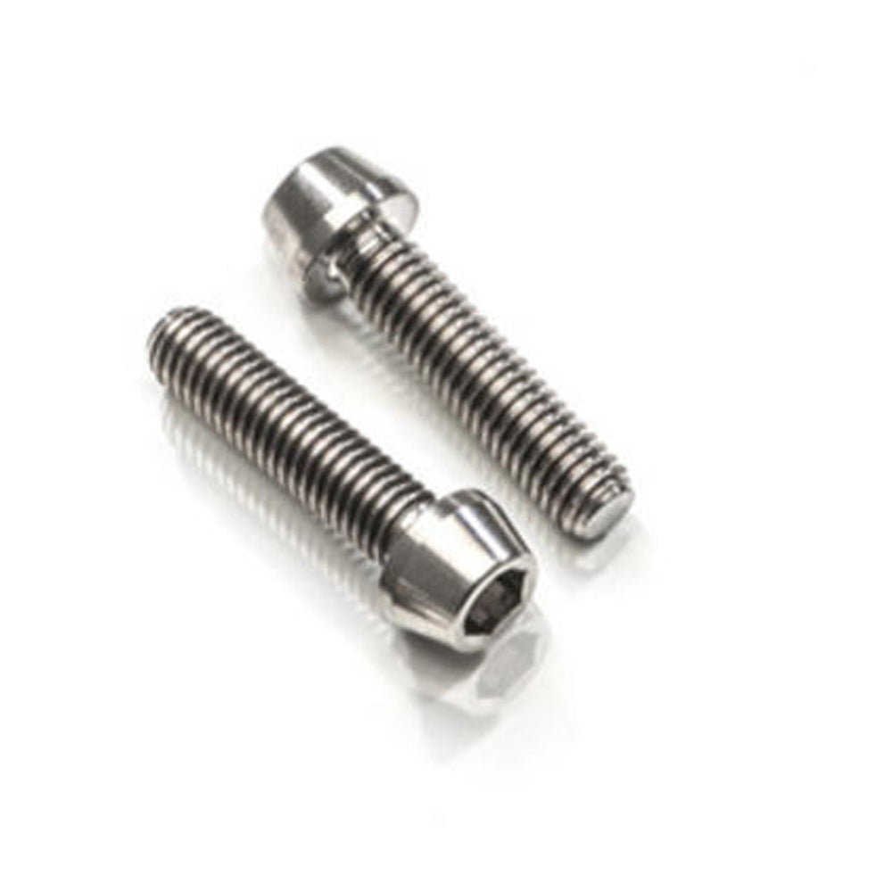 CNC Racing Handlebar End Bolt Kit M6x30 (2 pcs) - Titanium -   Pyramid Motorcycle Accessories
