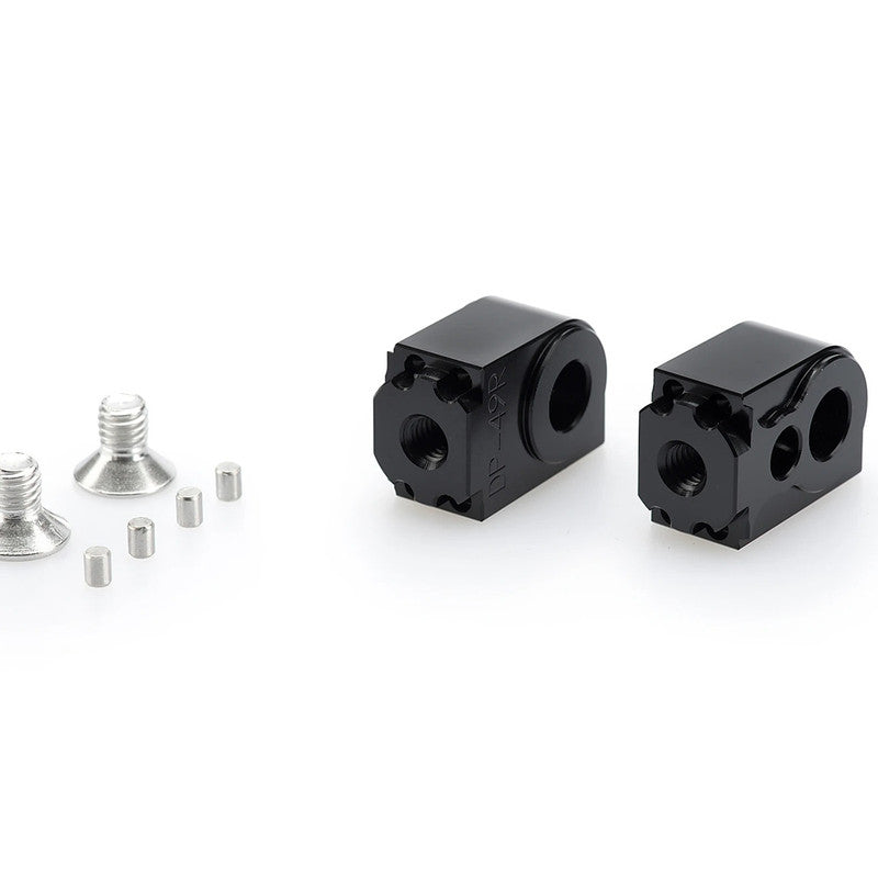 Puig Adaptor Adjustable Passenger Footpeg | Black | Suzuki -   Pyramid Motorcycle Accessories