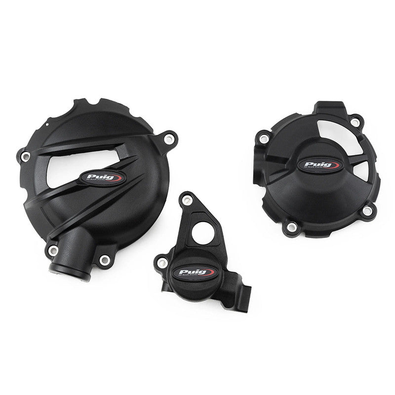 Puig KIT 3 Engine Protectives Covers | Black | BMW S 1000 XR 2020>2026