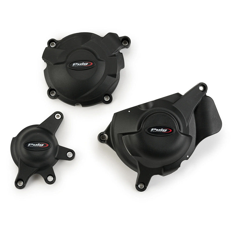 Puig KIT 4 Engine Covers Track ABS Fireblade | Black | Honda CBR 1000 RR 2009>2011
