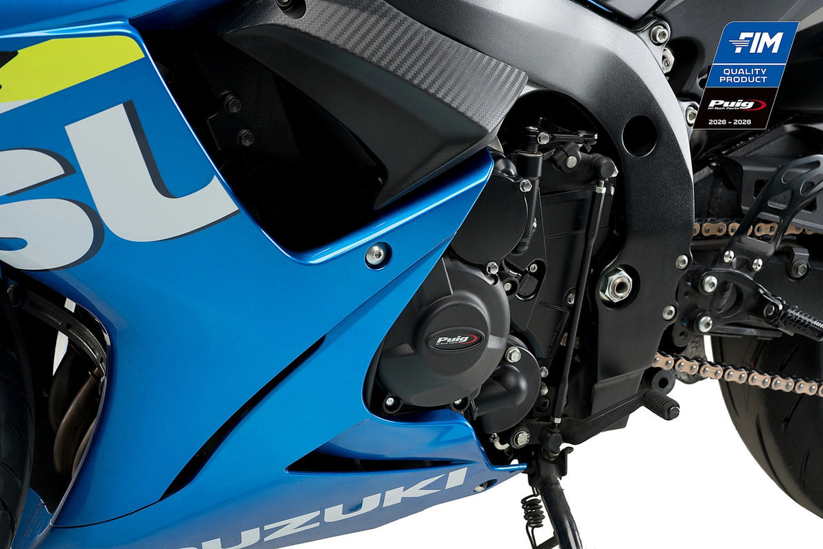 Puig KIT 3 Engine Covers Track | Black | Suzuki GSX-R600 2011>2016