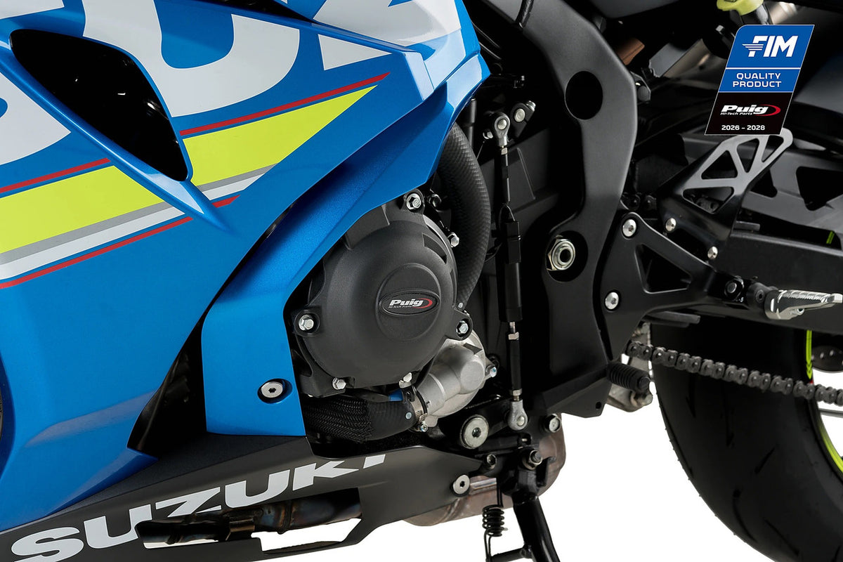 Puig KIT 3 Engine Protectors Covers Track| Black | Suzuki GSX-R1000 2017>2021