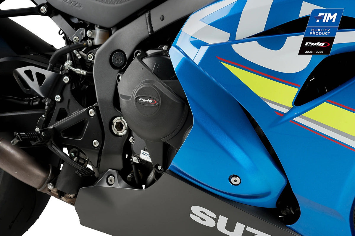 Puig KIT 3 Engine Protectors Covers Track| Black | Suzuki GSX-R1000 2017>2021