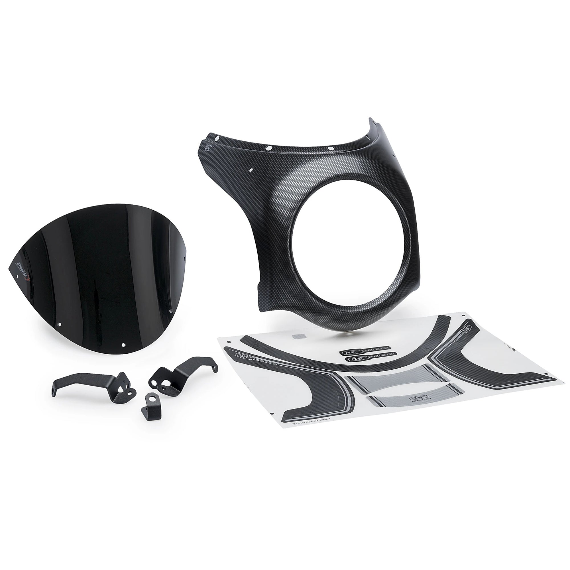 Puig 7566 N mounting support, black