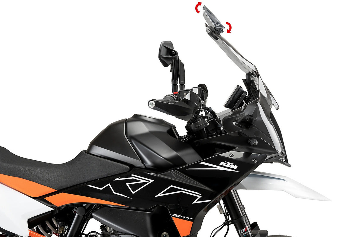 Puig Touring Windshield Screen with Visor | Light Smoke | KTM 890 SMT 2023>2025