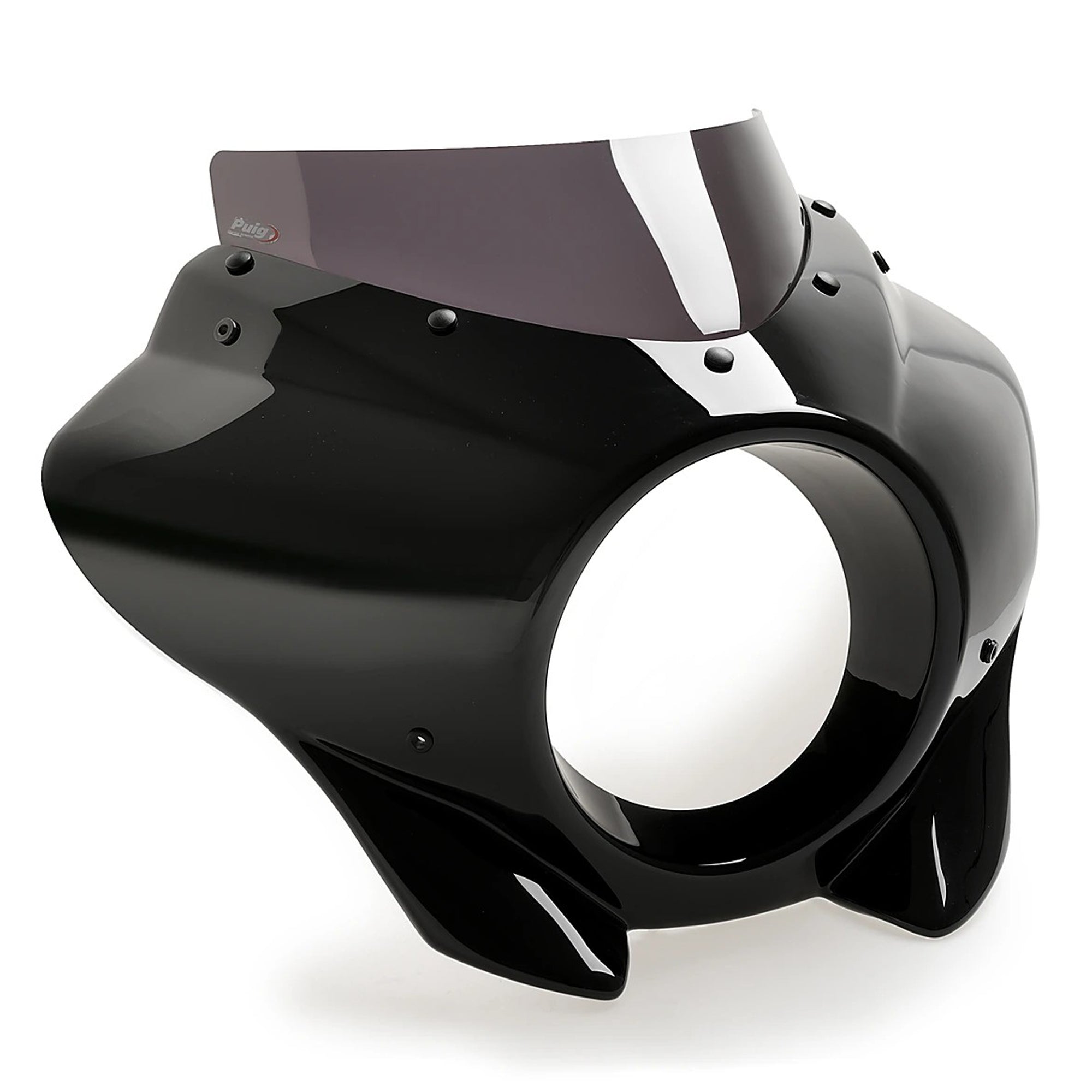 Puig Mirage Sport Screen | Matte Black/Dark Smoke | Kawasaki Eliminator 500 2024>Current -   Pyramid Motorcycle Accessories