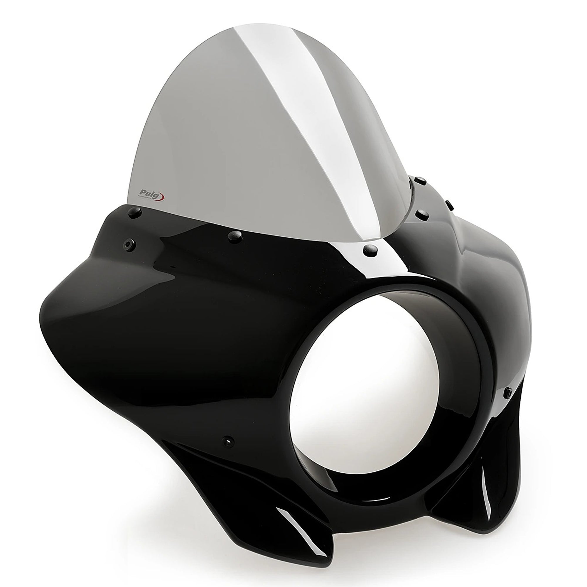 Puig Mirage Sport Screen | Matte Black/Light Smoke | Kawasaki Eliminator 500 2024>Current -   Pyramid Motorcycle Accessories