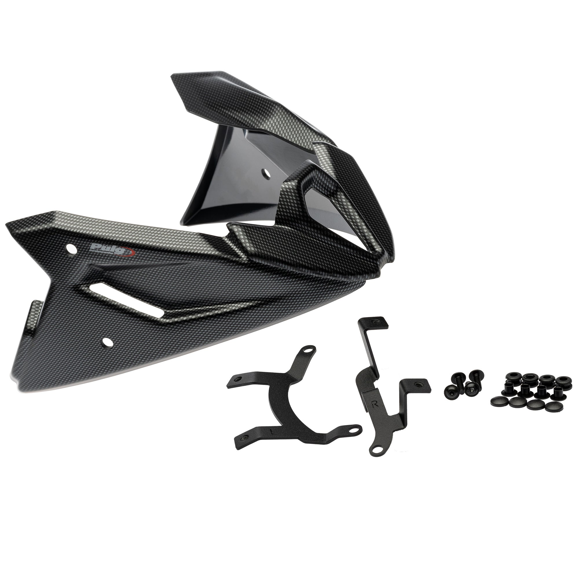 Puig Belly Pan | Carbon Look | KTM 125 Duke 2021>Current -   Pyramid Motorcycle Accessories