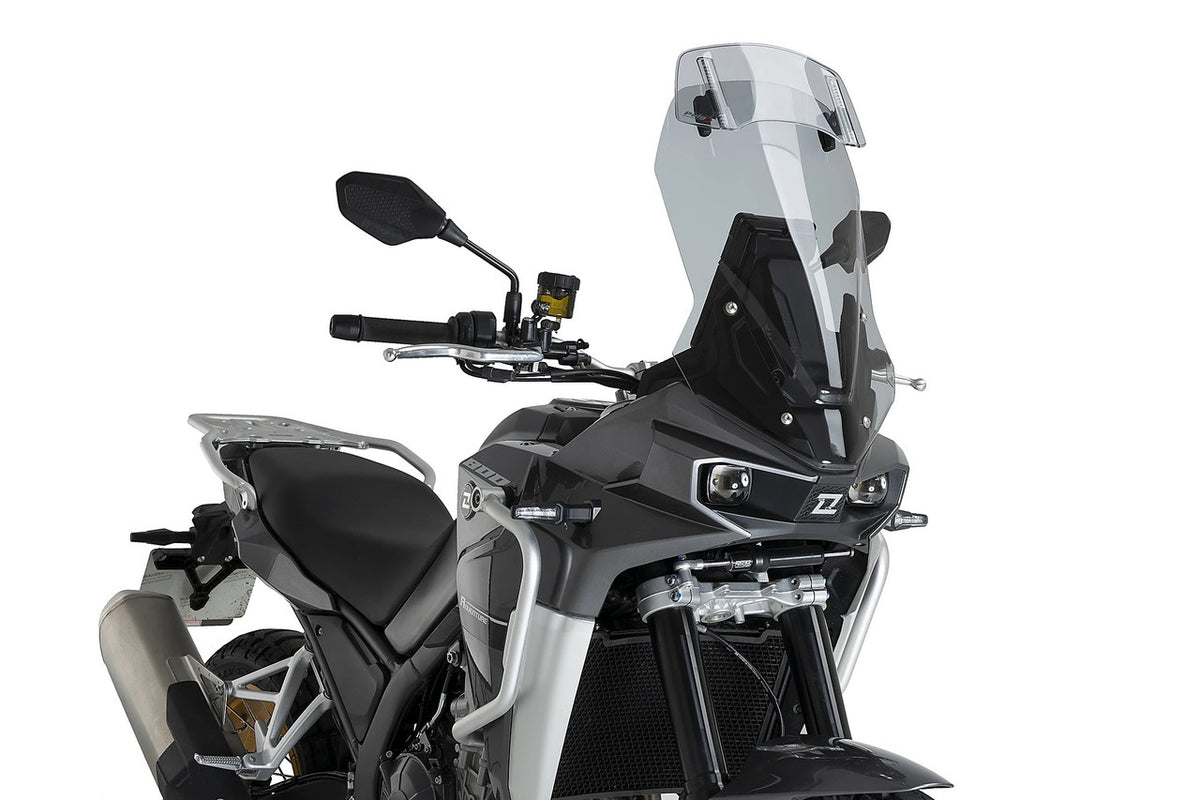 Puig Touring Windshield with Visor | Light Smoke | Kove 800X Pro 2024>2026